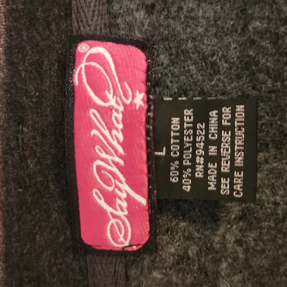 Fall coat weather! Stylish cotton blend Heather grey coat - Picture 7 of 7